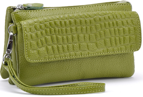 Large Capacity Genuine Leather Bags Clutch Wristlet Bag Day Cutches Handbags Coin Purses