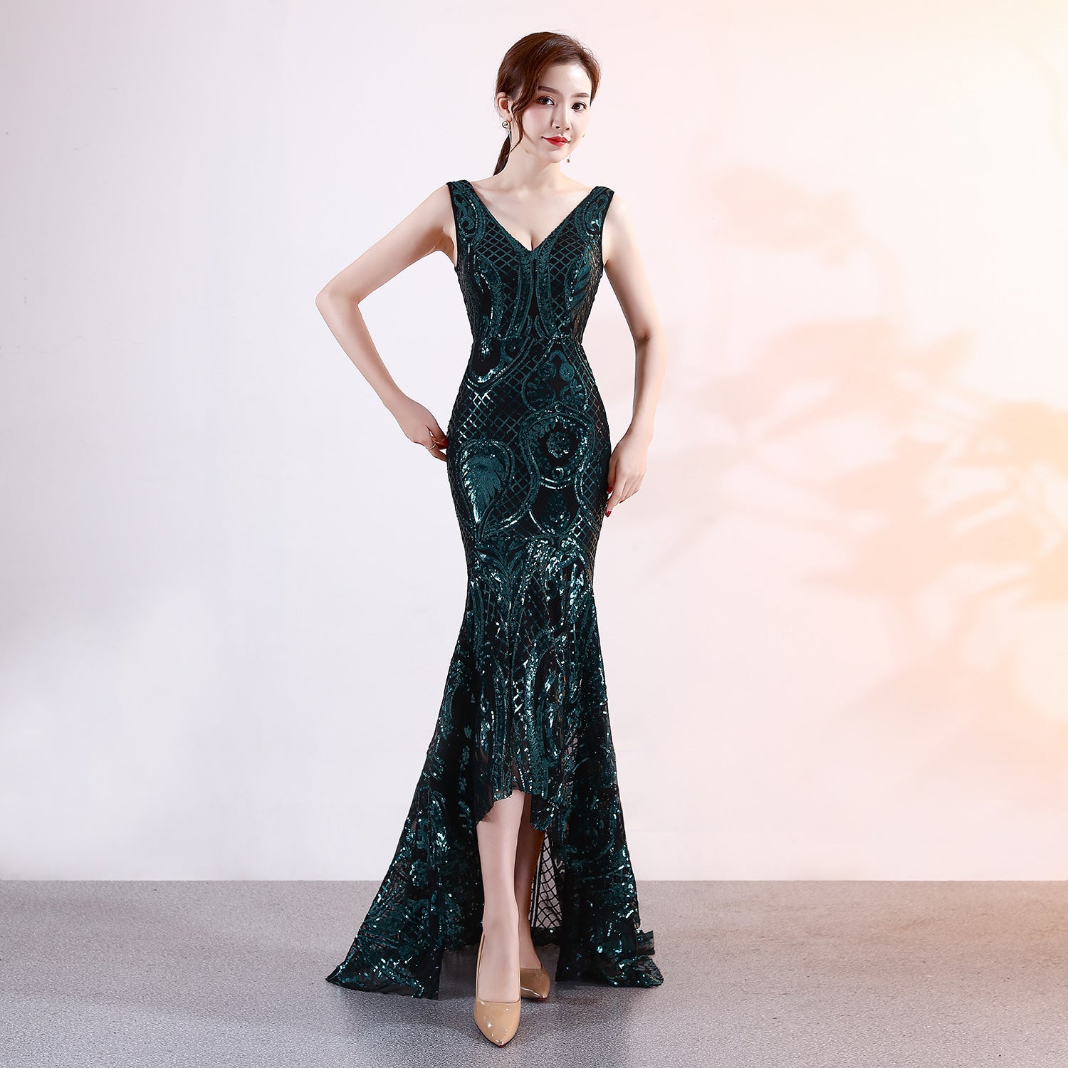 Night Show Ladies Party Dinner Dress Host