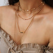 Retro exaggerated multi-layer necklace