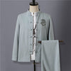 Spring Chinese Style Retro Ethnic Style Suits Men's Suits Spring Stand-up Collar Chinese Tunic