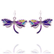 Dragonfly necklace earrings set