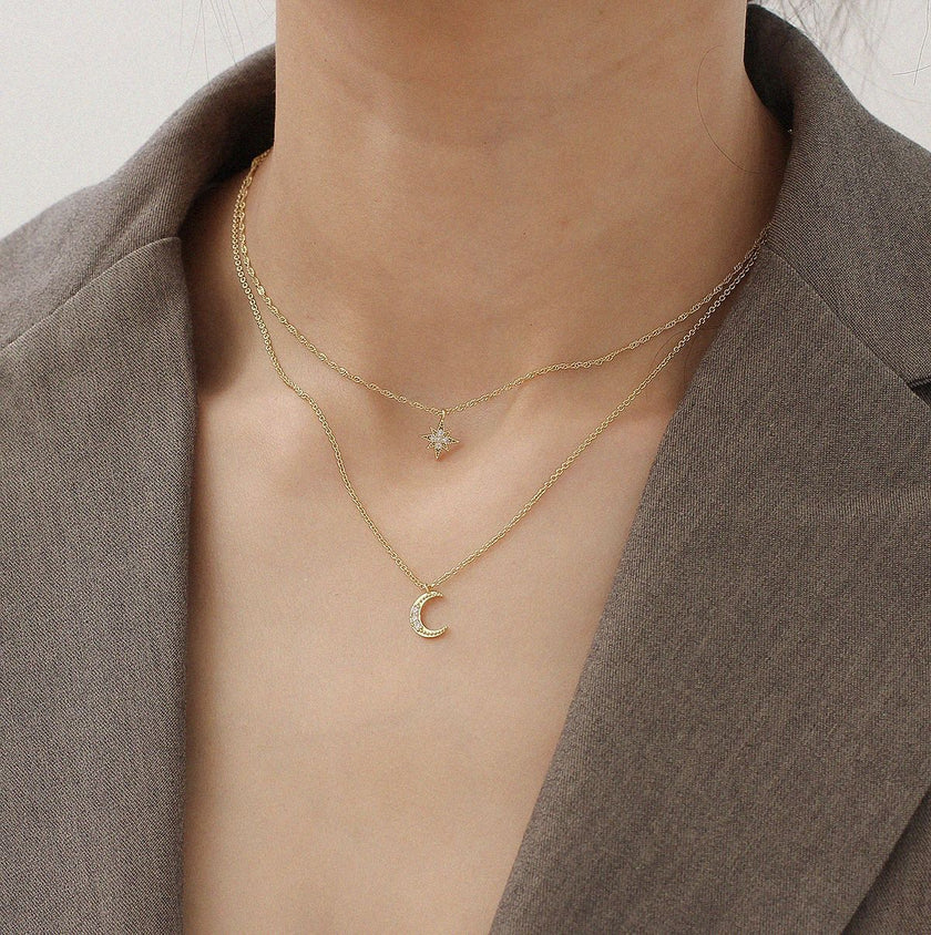 Zircon Double Necklace