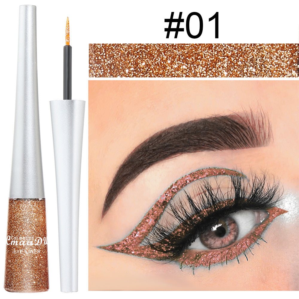 Multicolor Glitter Powder Liquid Eyeliner