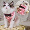 Rope Cat Traction Cat Chest Strap Set Bow