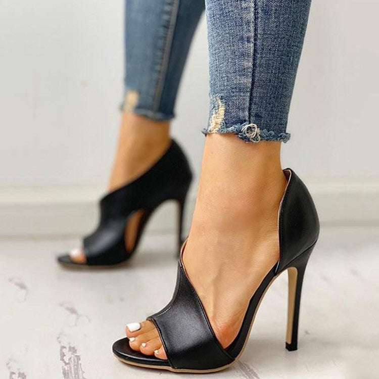 Stiletto Peep Toe Sandals