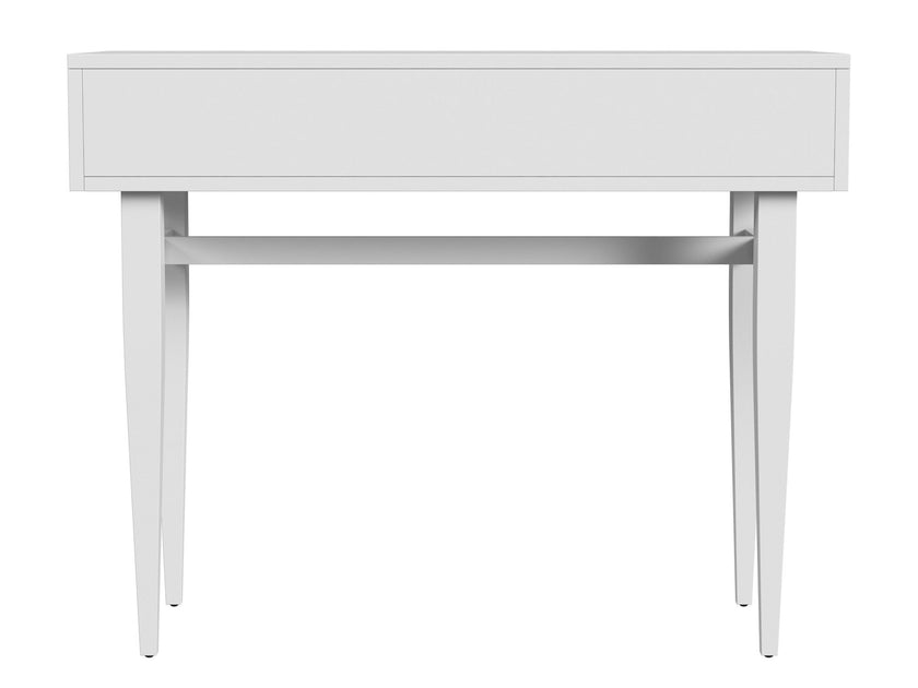 Lavery Cottage White Console Table with Storage - White