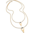 Multilayer triangle sweater chain clavicle chain