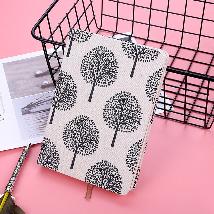 Fabric notebook and notebook