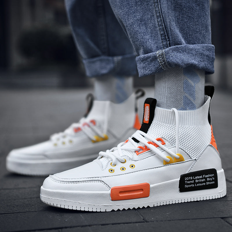 Casual high-top canvas shoes