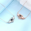 Angel Wings 100 Language I Love You Projection Necklace