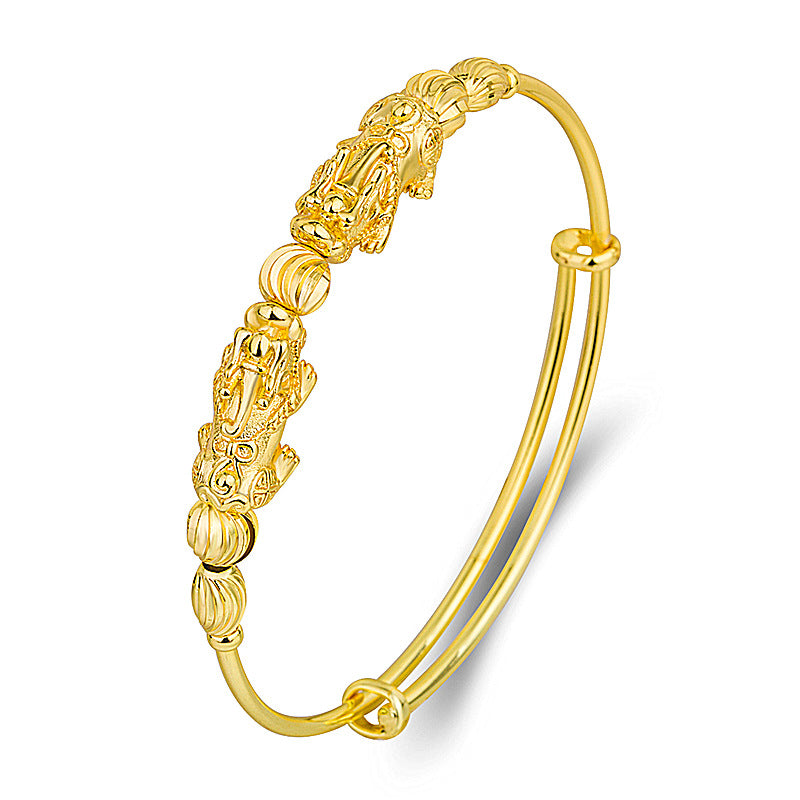 Money Pixiu Transfer Bead Bracelet