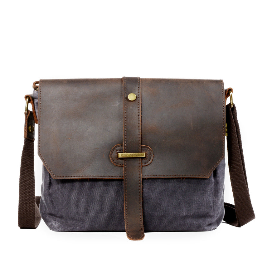 Men's canvas shoulder bag