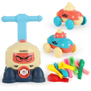 Power Balloon Launch Tower Toy Puzzle Fun Education Inertia Air Power Balloon Car Science Experimen Toy for Children Gift