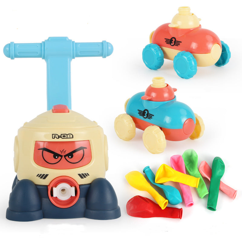 Power Balloon Launch Tower Toy Puzzle Fun Education Inertia Air Power Balloon Car Science Experimen Toy for Children Gift