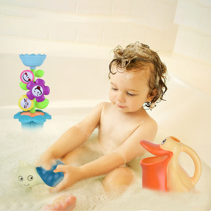 Baby Bath Toy Bath Toy Set Flower Waterfall Water Station Kids' Best Gift