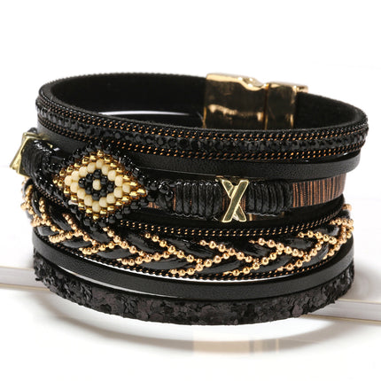 Hand-woven eye bracelet