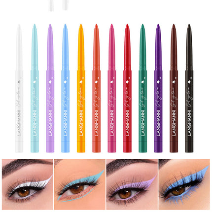 12-color Eyeliner Set Holds Makeup Without Smudging