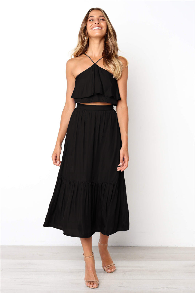 Women's chest strapless strapless two pieces