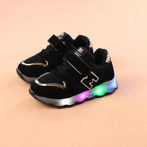Child Led Liht Shoes Baby Boys Sneaker Kids Irl Sport Shoe