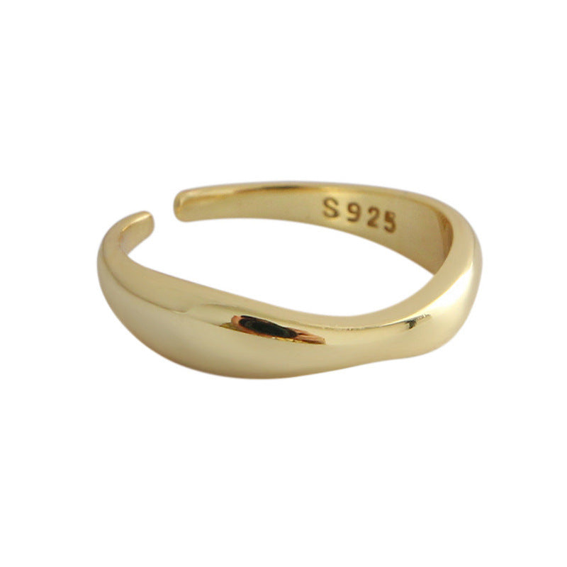 Sterling Silver Curved Ring