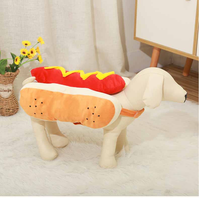 Funny Pet Clothing Hot Dog Design Dog Clothes