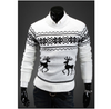 Fashion Men Christmas Sweaters England Style Men Sweater Deer Pullovers Reindeer Sweater Slim O-Neck Men Sweater
