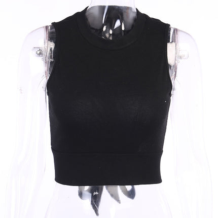 Slim Fit Midriff-baring Short Sleeve  Top Women's Spring