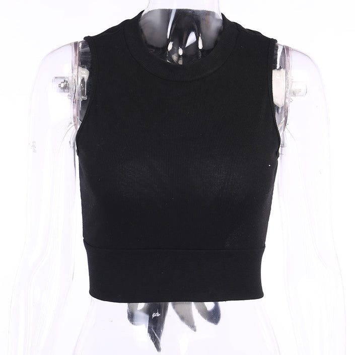 Slim Fit Midriff-baring Short Sleeve  Top Women's Spring