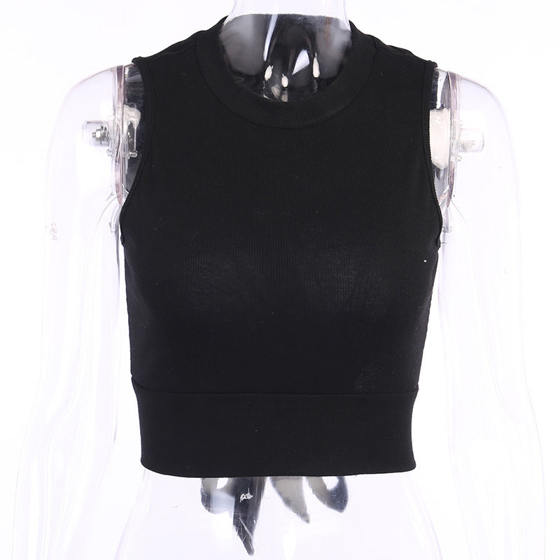Slim Fit Midriff-baring Short Sleeve  Top Women's Spring
