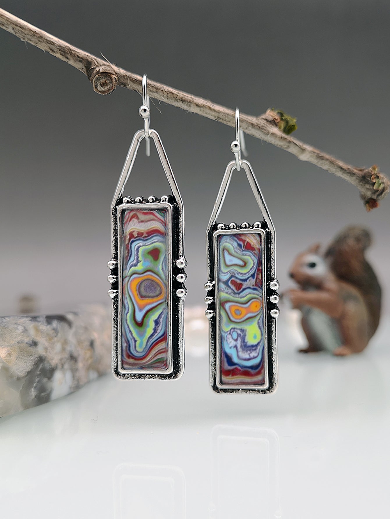 Personalized Solid Color Dual-use Short Earrings