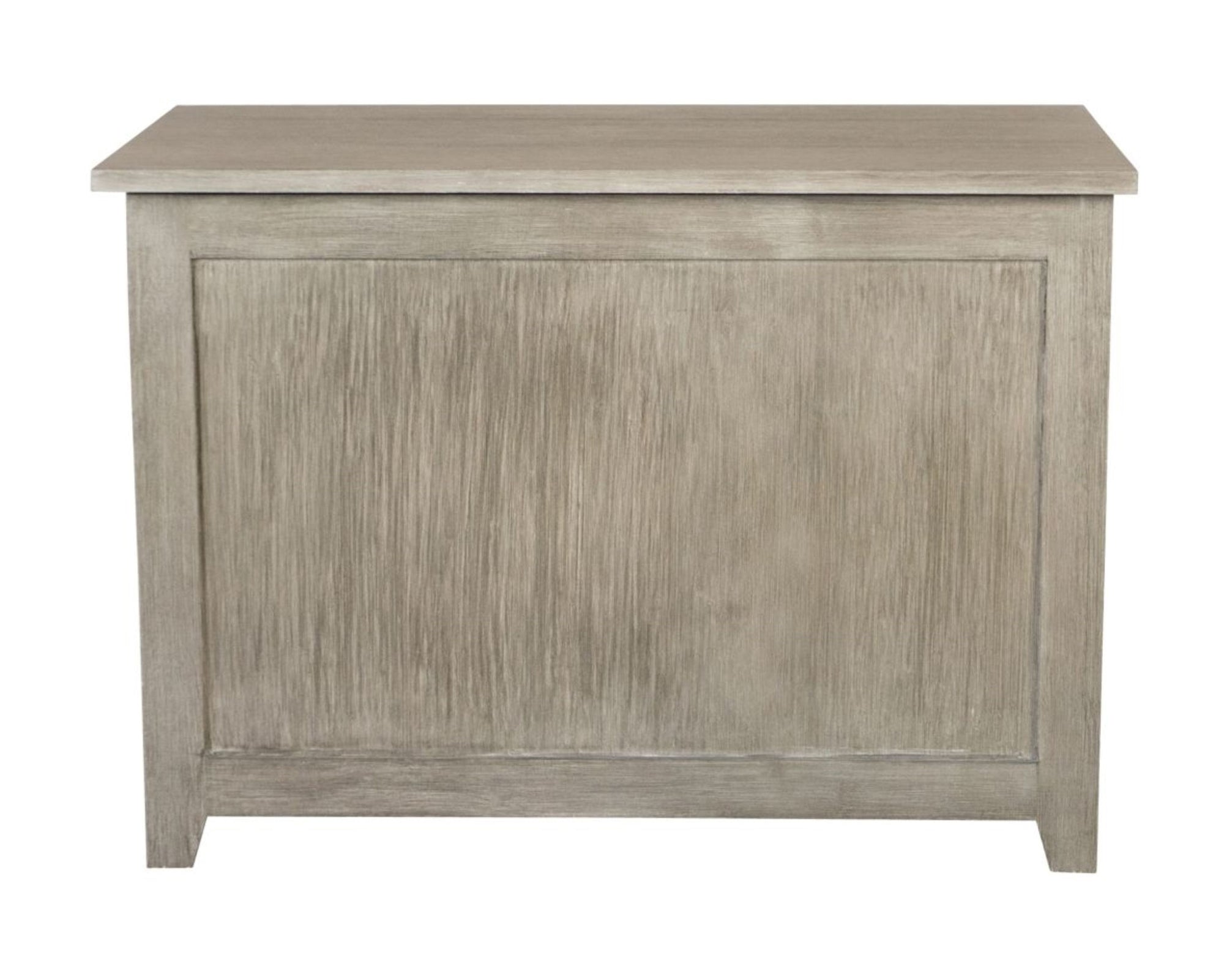 Eccostyle Solid Bamboo Storage Chest Bench - Brushed Gray