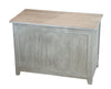 Eccostyle Solid Bamboo Storage Chest Bench - Brushed Gray