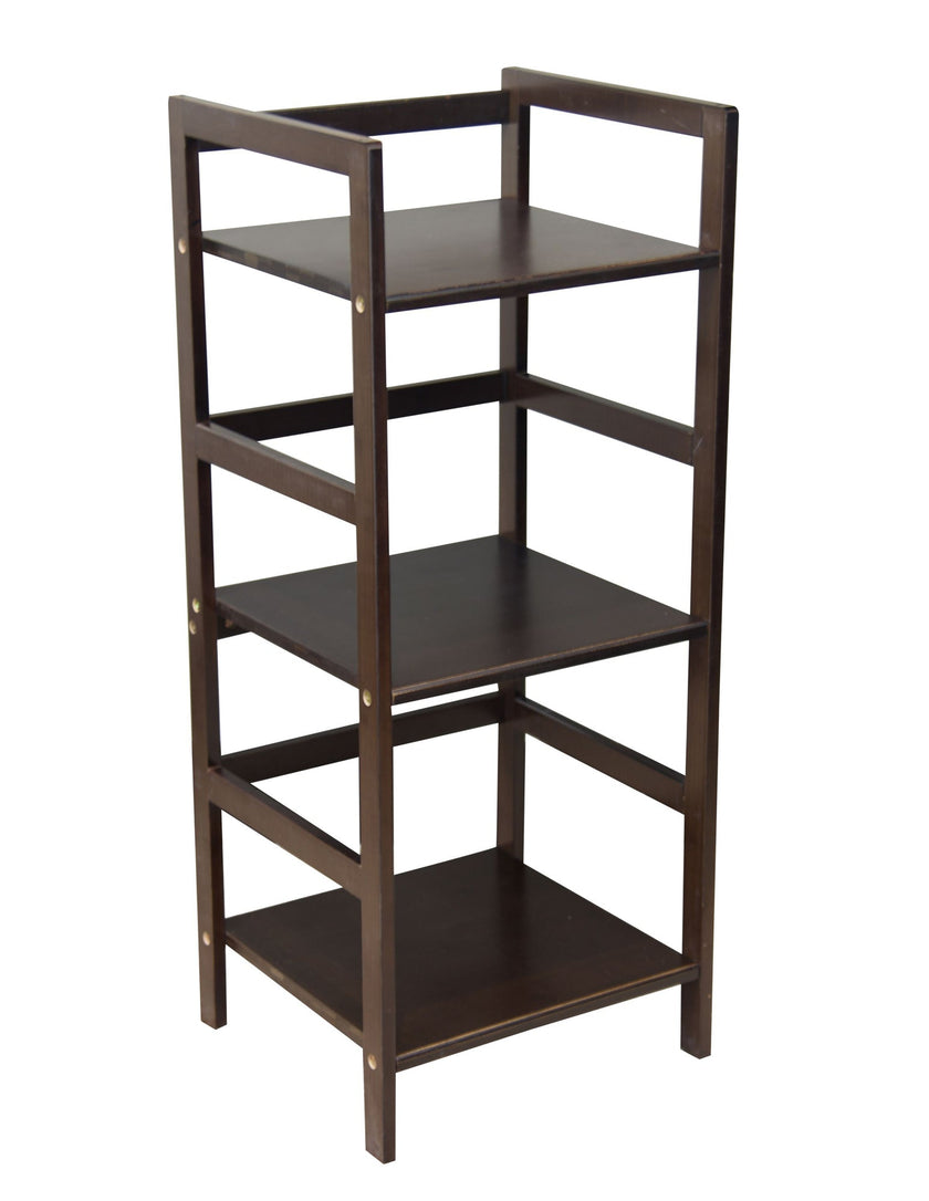 Eccostyle 3-Tier Bamboo Frame Stackable Tower Shelf - Espresso
