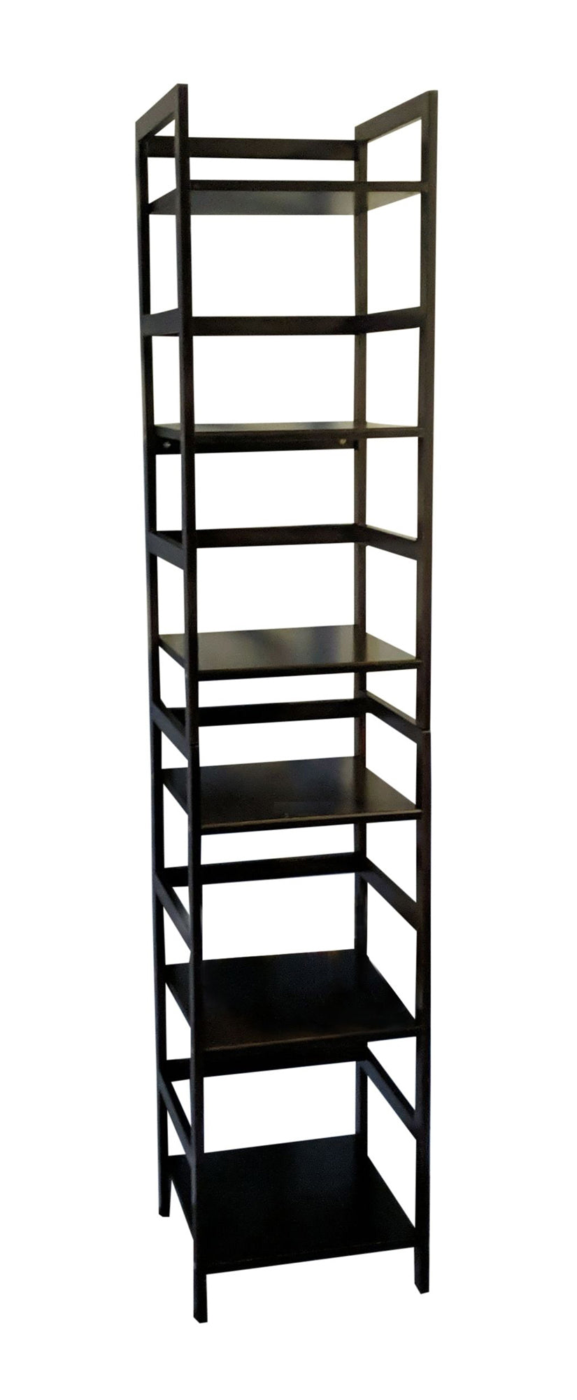 Eccostyle 3-Tier Bamboo Frame Stackable Tower Shelf - Espresso