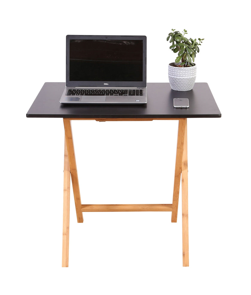 Eccostyle Bamboo Frame Folding Desk - Black