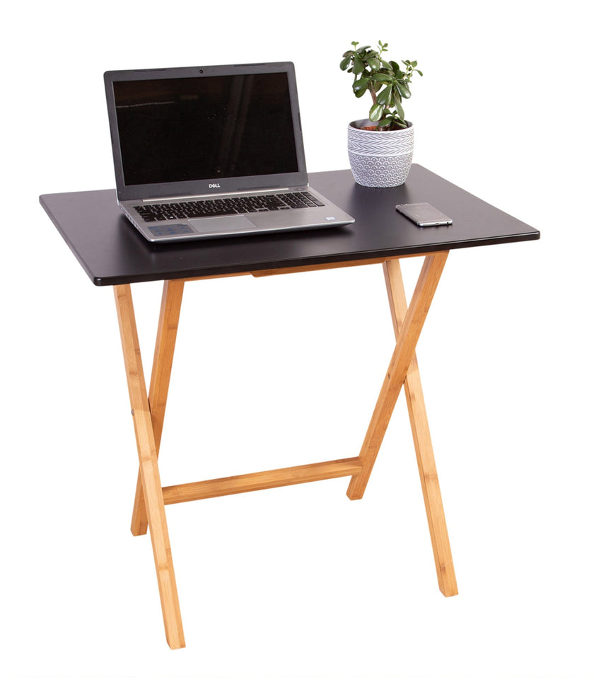 Eccostyle Bamboo Frame Folding Desk - Black