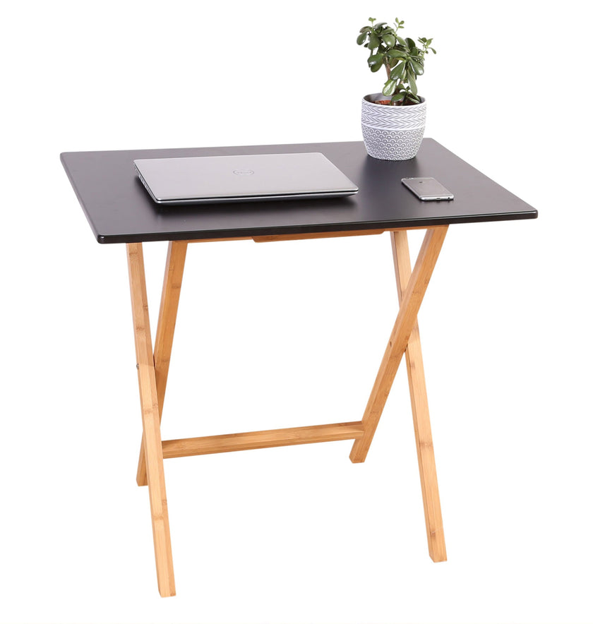 Eccostyle Bamboo Frame Folding Desk - Black
