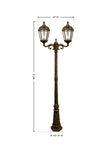 Gama Sonic GS-98B-D-WB Royal Bulb Double Head Lamp Post 2 Outdoor