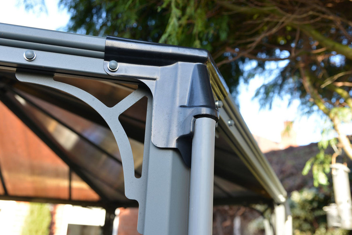 Palram Monaco Hexagon Gazebo 15 x 13 Gray