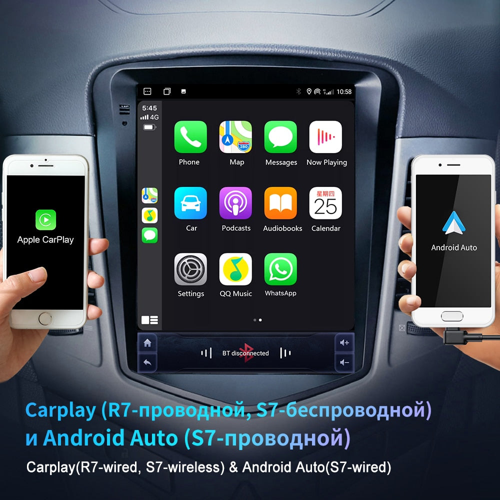 EKIY Android 10 Car GPS For Ford Fiesta MK7 2009-2016 Navigation Radio Stereo Multimedia Vertical Tesla Screen 2 Din DVD Player