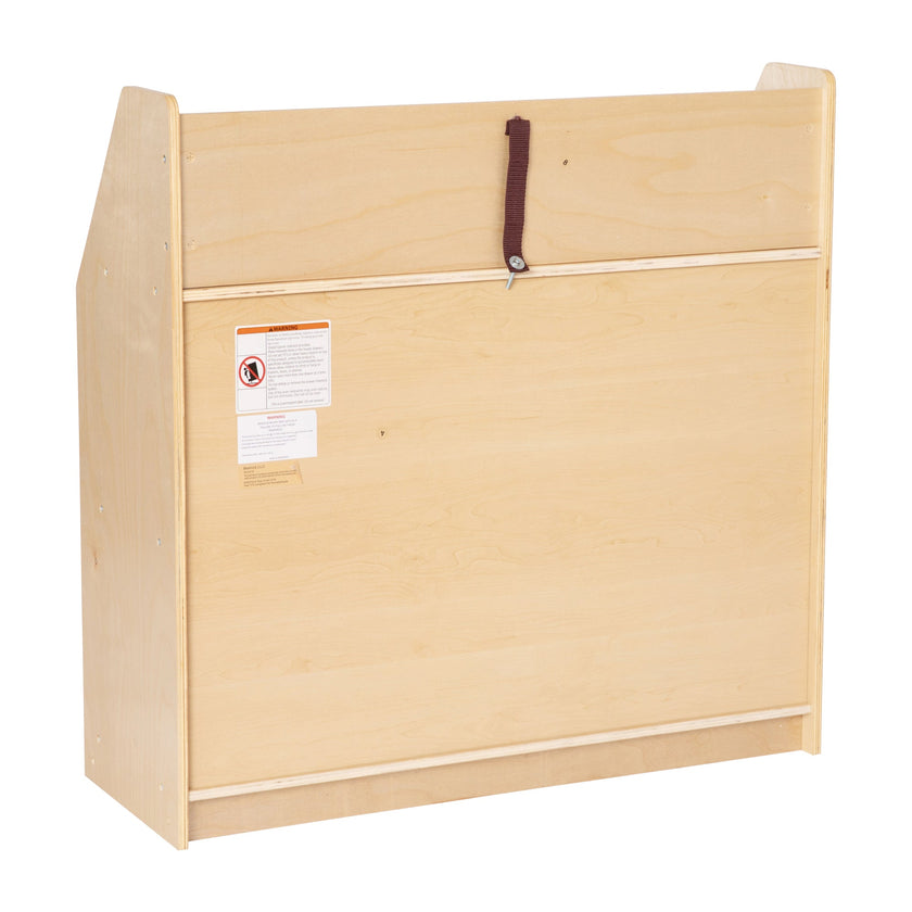 Flash Furniture Modern Indoor Natural Wooden 3 Shelf Book Display with