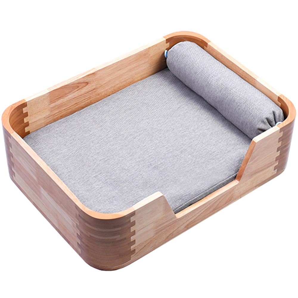 INSTACHEW Nakori Pet Bed with Rounded Edge Design, Removable Covers,