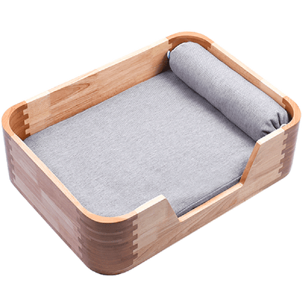 INSTACHEW Nakori Pet Bed with Rounded Edge Design, Removable Covers,