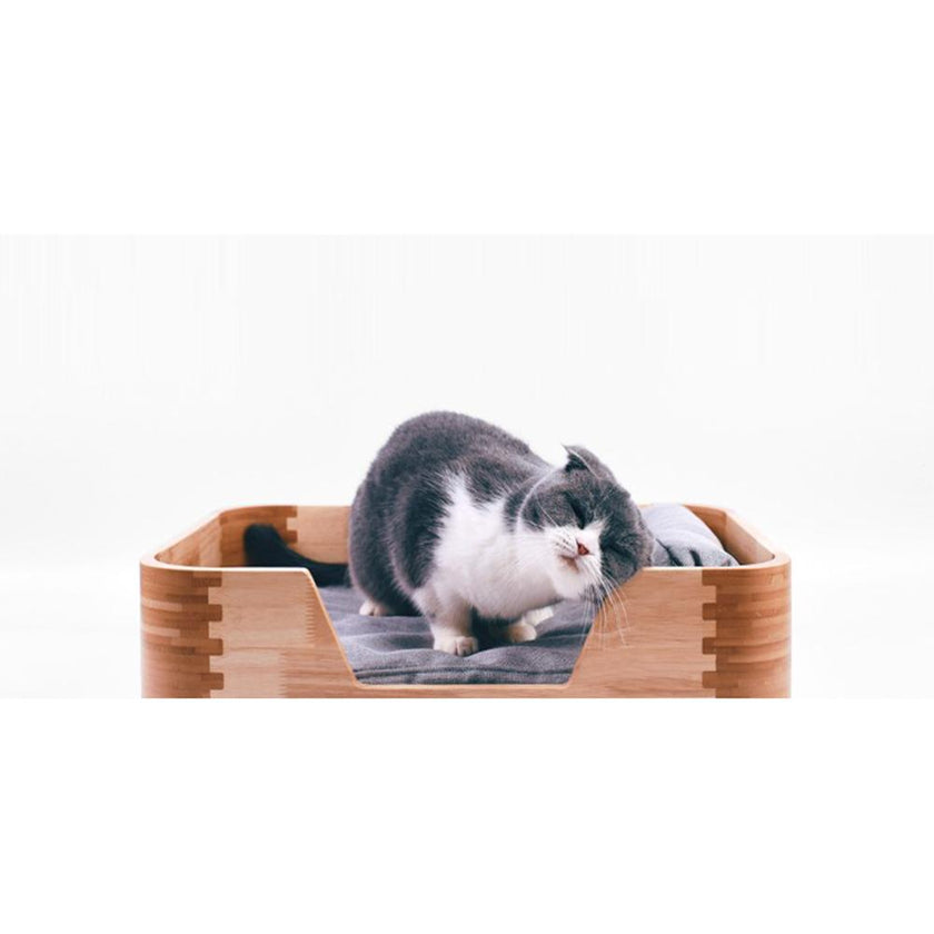 INSTACHEW Nakori Pet Bed with Rounded Edge Design, Removable Covers,
