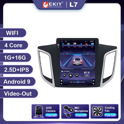 EKIY Carplay DSP Android Auto Radio For Hyundai Creta IX25 2015 - 2019 Car Multimedia Tesla Vertical Screen GPS Navi Stereo 2din