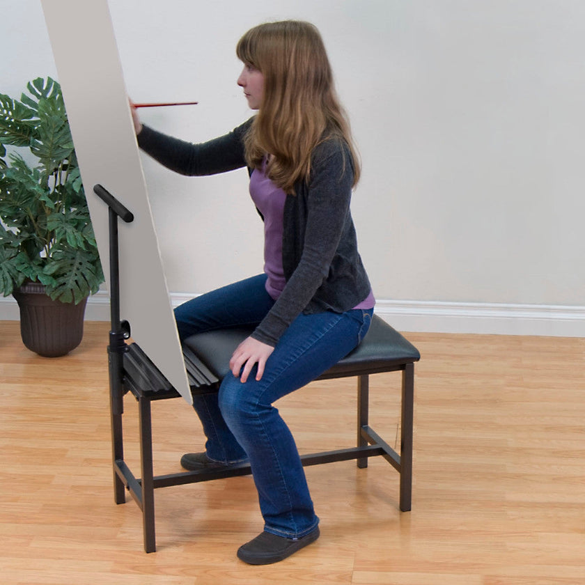 Studio Designs Metal Artist Bench with Padded Seat/Adjustable