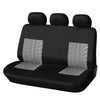 AUTOYOUTH Brand Embroidery Car Seat Covers Set Universal Fit Most Cars Covers with Tire Track Detail Styling Car Seat Protector