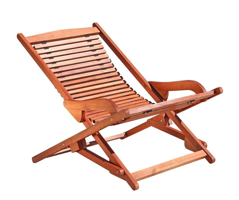 Malibu Outdoor Wood Folding Lounge