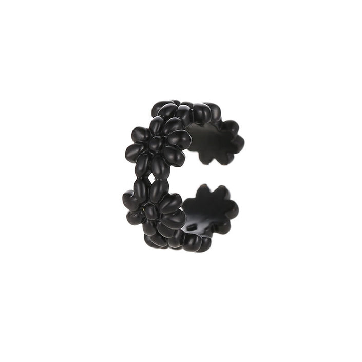 Small Daisy Flower Curved Ear Clip