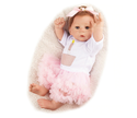RSG Bebe Reborn Doll 21 Inches Lifelike Newborn Reborn Baby Vinyl Finished Doll Gift Toy for Children